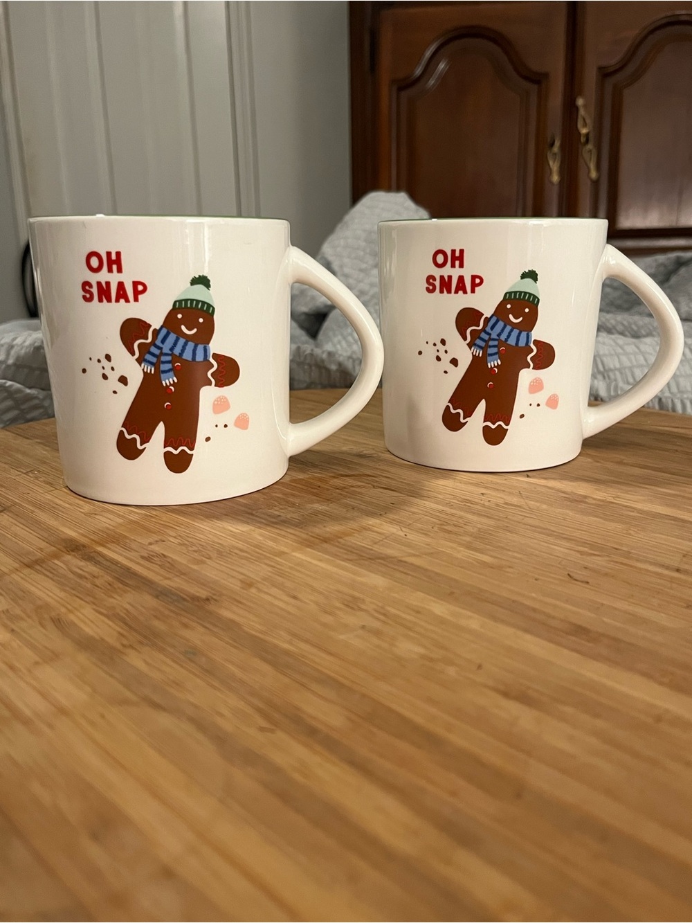 Wondershop Target Oh Snap Gingerbread Christmas Mugs Set of 2